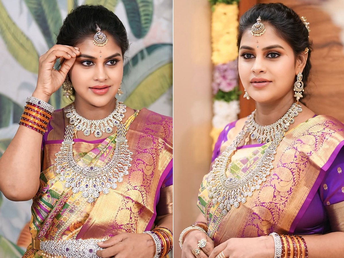 Bigg Boss Sonia Akula look good In traditional saree Photos1