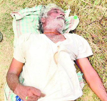 నీటి కుంటలో పడి వృద్ధుడు మృతి  2