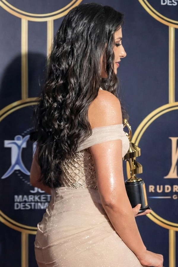 Actress Rukmini Vasanth Stunning Visuals At The Iconic Gold Award Night 2026 Photos2