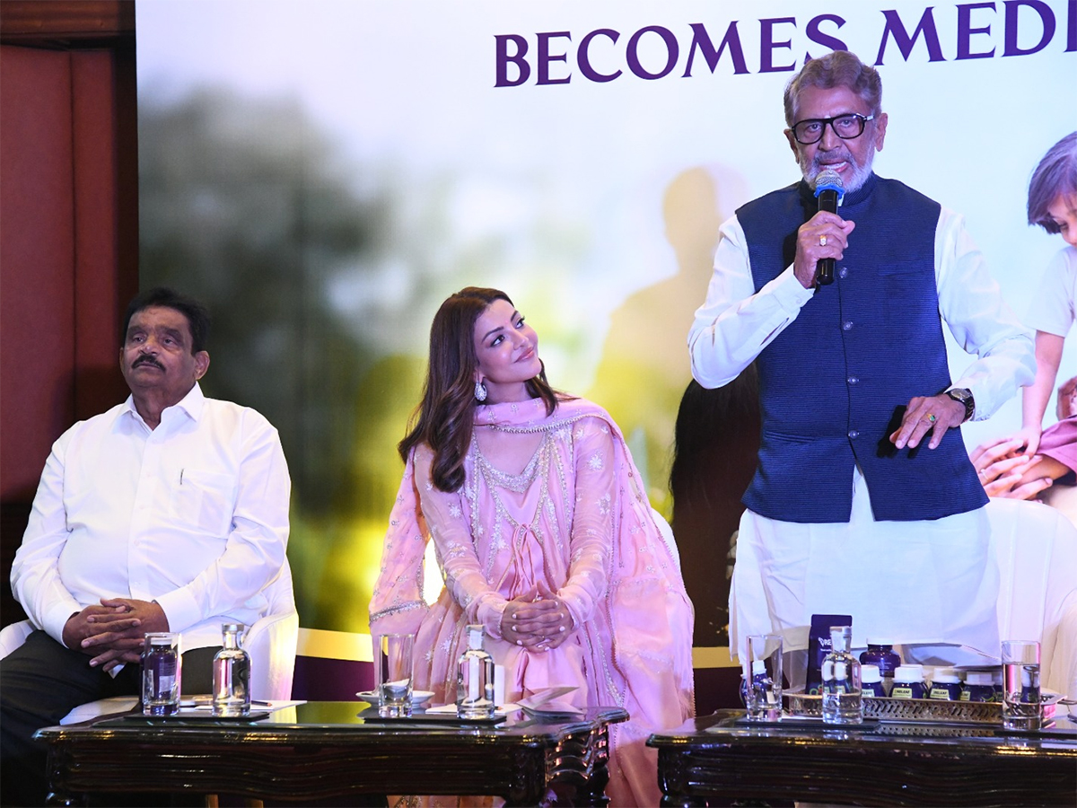 Indian Actress Kajal Aggarwal At Taj Krishna, Hyderabad15