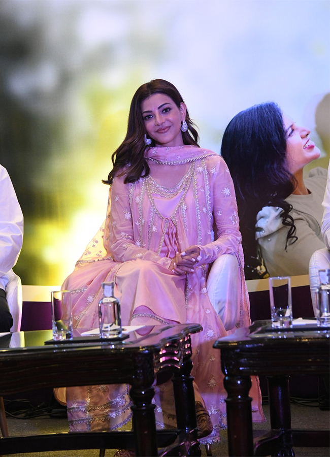 Indian Actress Kajal Aggarwal At Taj Krishna, Hyderabad3