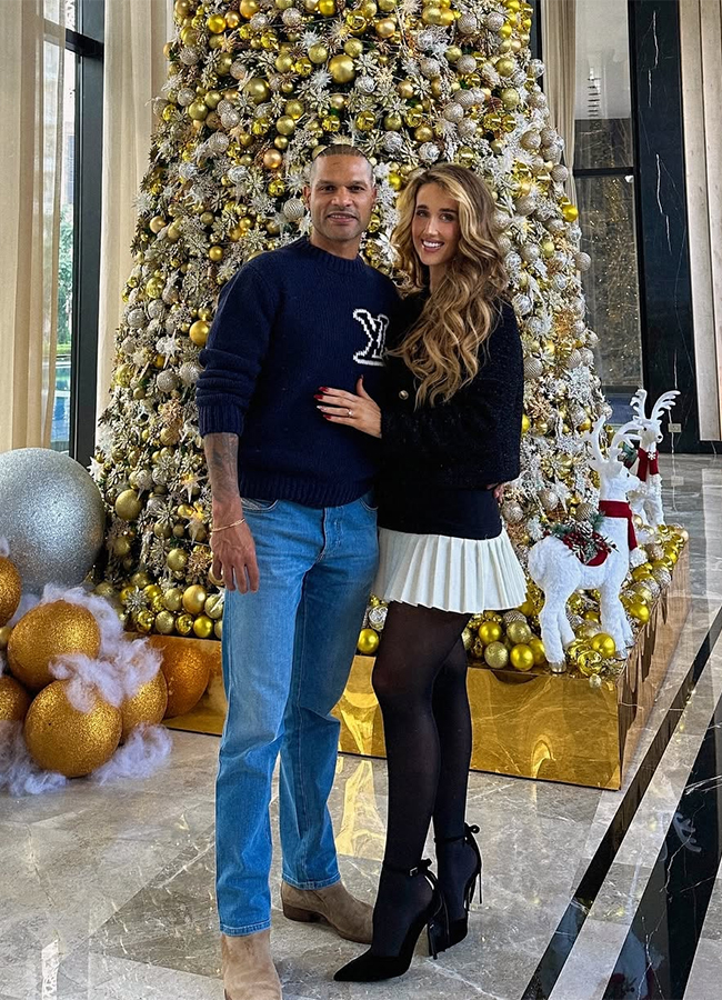 shikhar dhawan posts sangeet night photo with fiance sophie shine4