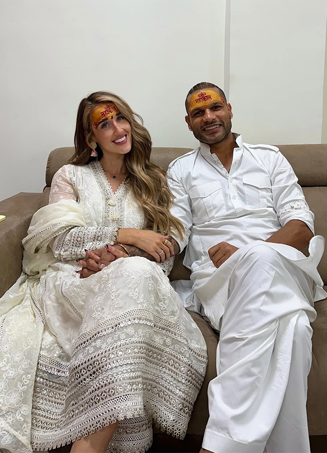 shikhar dhawan posts sangeet night photo with fiance sophie shine8