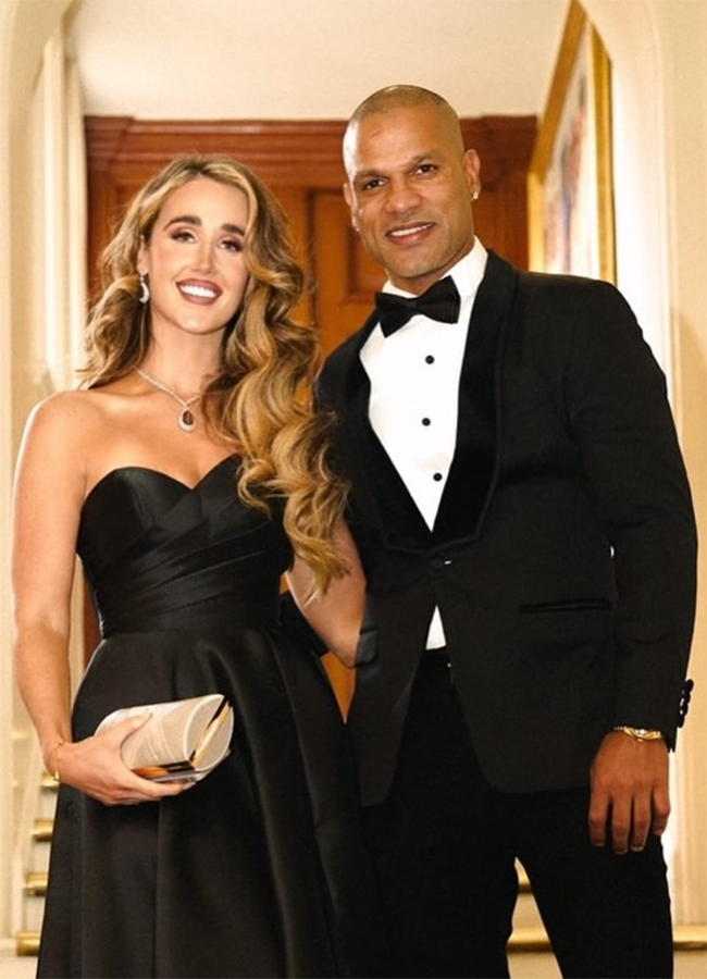 shikhar dhawan posts sangeet night photo with fiance sophie shine9