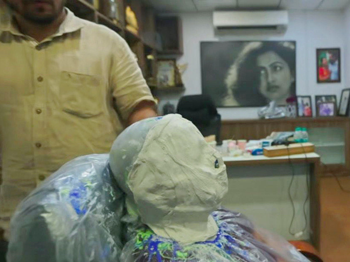 Actress Radhika Sarathkumar Thaaikizhavi Movie Makeup Making10