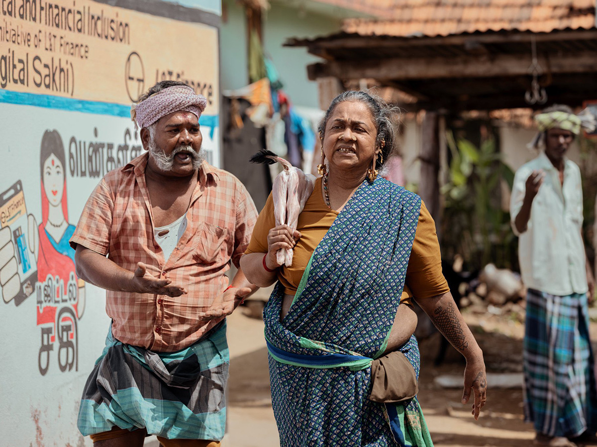 Actress Radhika Sarathkumar Thaaikizhavi Movie Makeup Making5