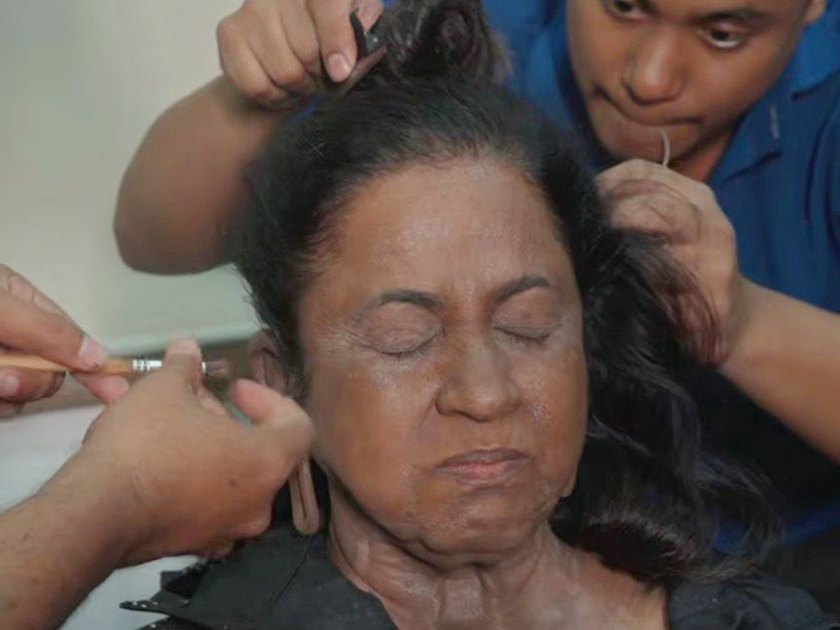Actress Radhika Sarathkumar Thaaikizhavi Movie Makeup Making6