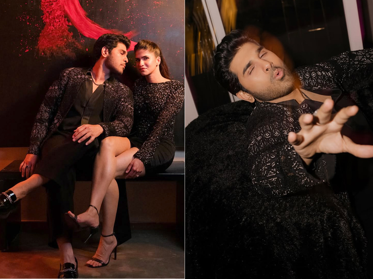 Allu Sirish And Nayanika Looks IN Black Dress Photos1