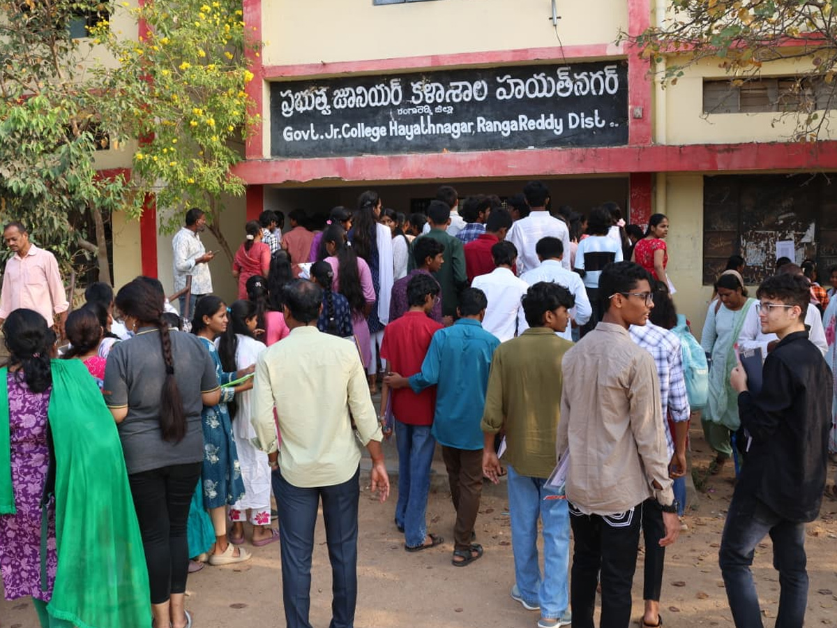 Telangana inter exams Begins Photos11