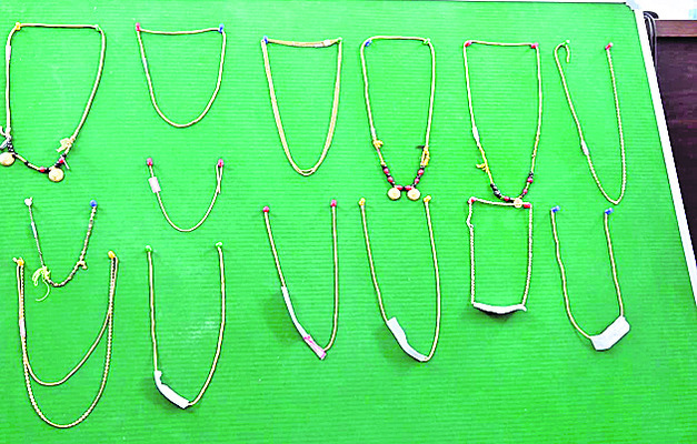 గొలుసు దొంగతనాల కేసుల్లో నిందితుడి అరెస్టు1