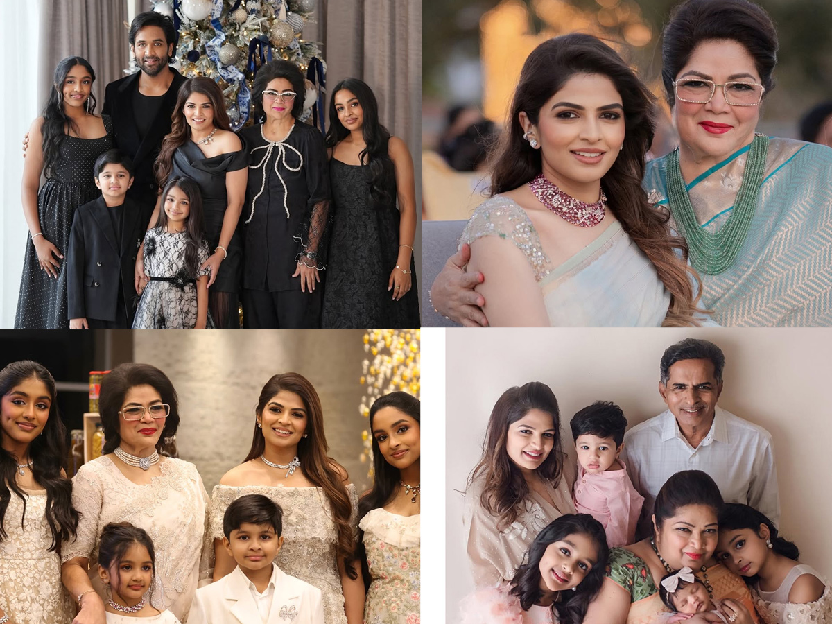 Vishnu Manchu wife Viranica Birthday wishes to Her mother with beautiful Photos1