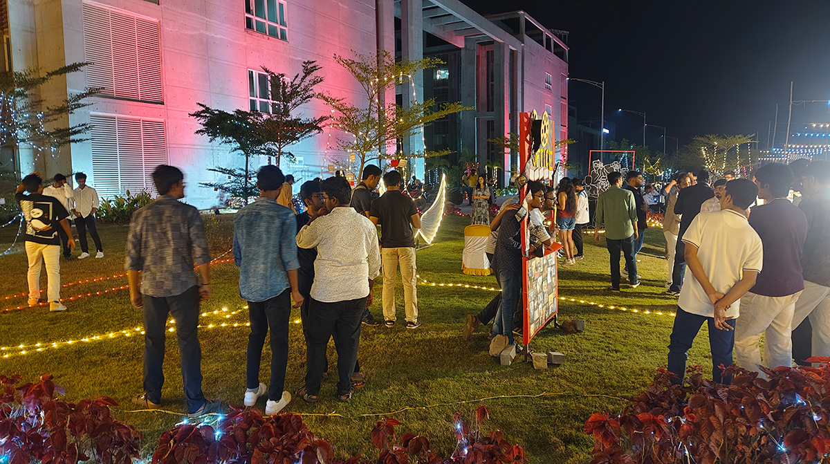Mrunal Thakur And Adivi Sesh in Tirupati IIT College15