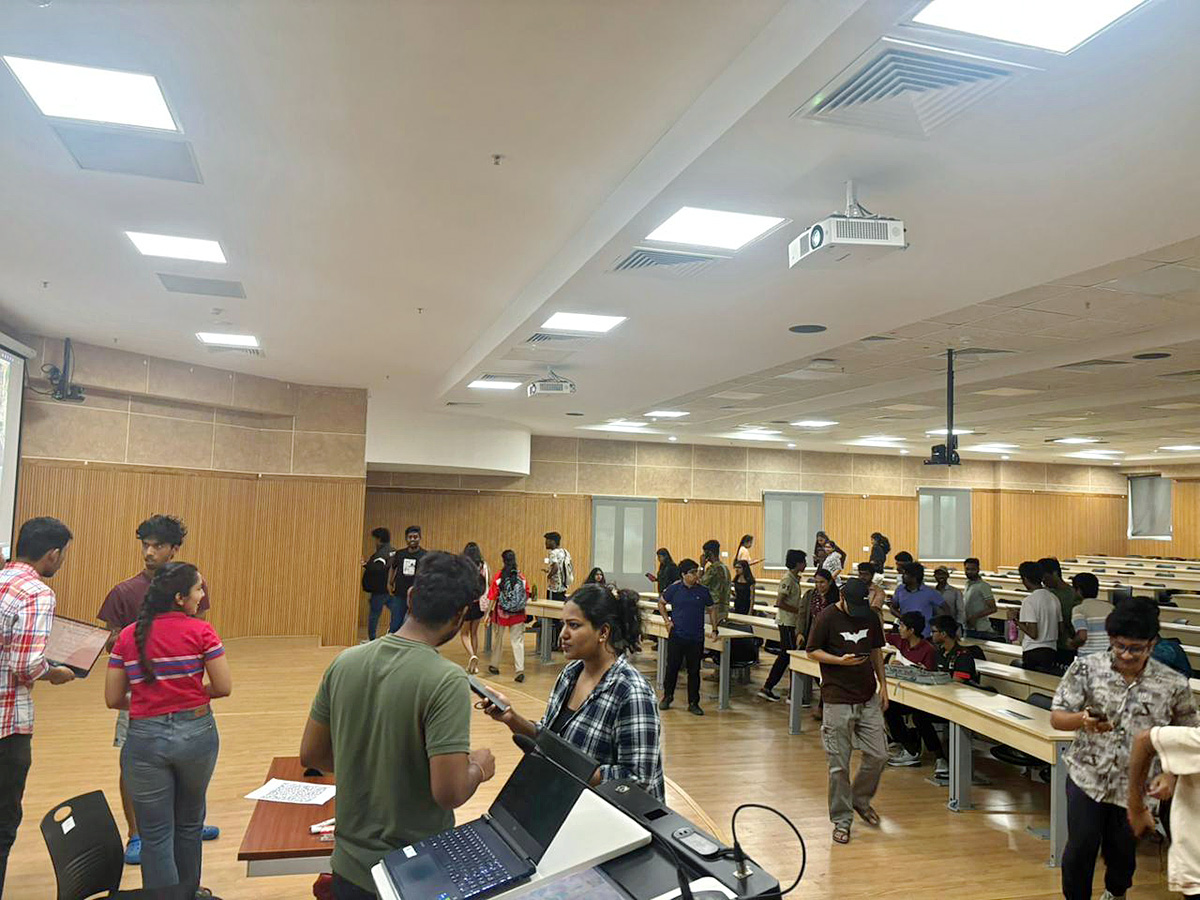 Mrunal Thakur And Adivi Sesh in Tirupati IIT College19