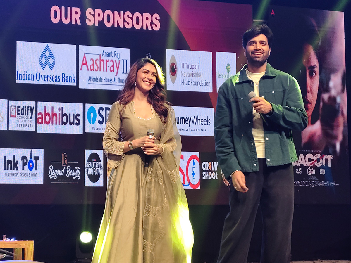 Mrunal Thakur And Adivi Sesh in Tirupati IIT College4