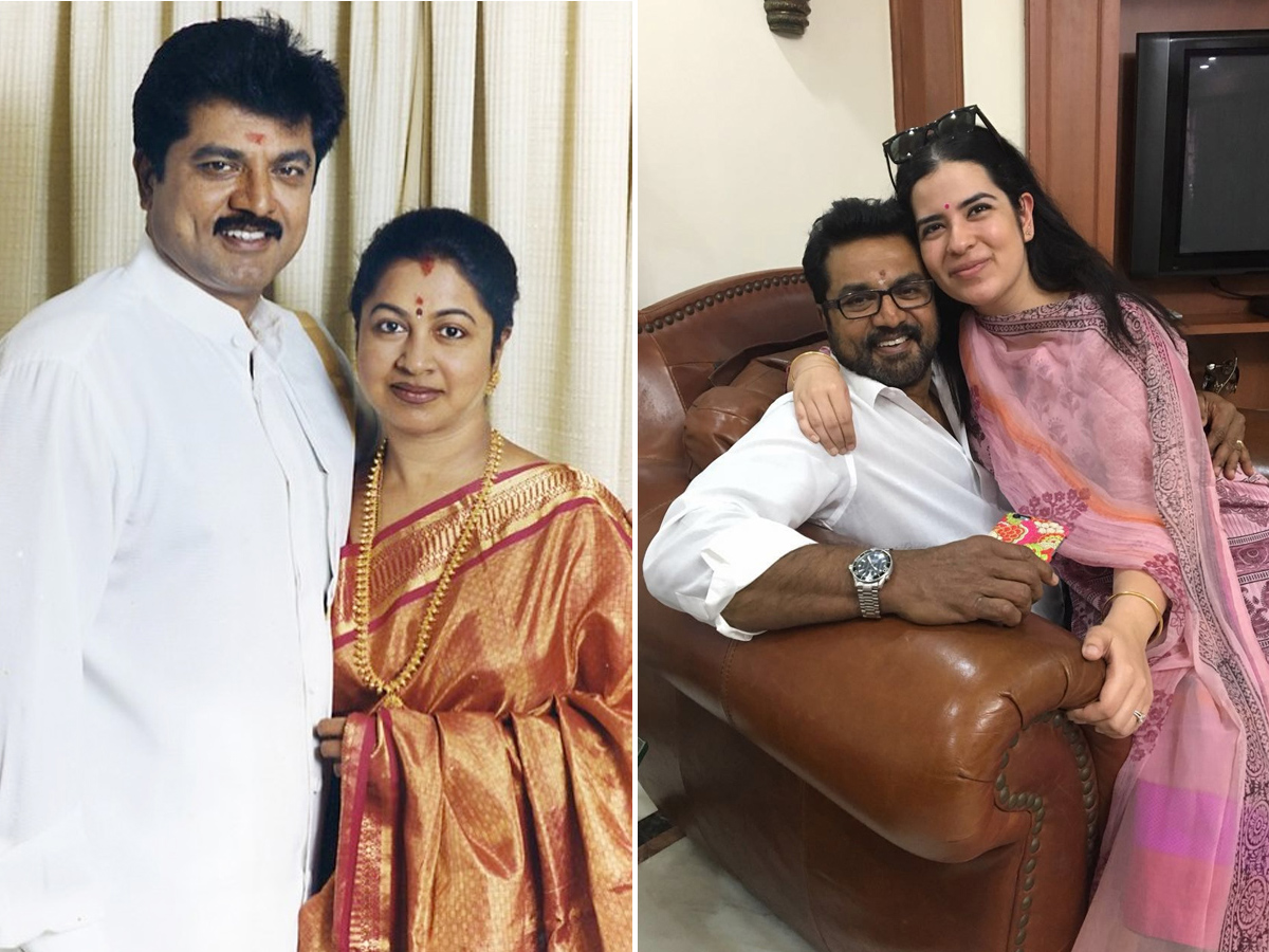 Actor Sarath Kumar-Radhika wedding day.. Daughter cute post Photos1