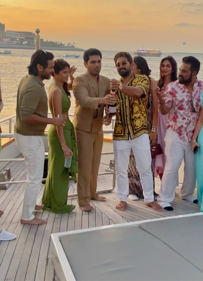 Allu Sirish Bachelor Party unseen Moments Viral Photos5