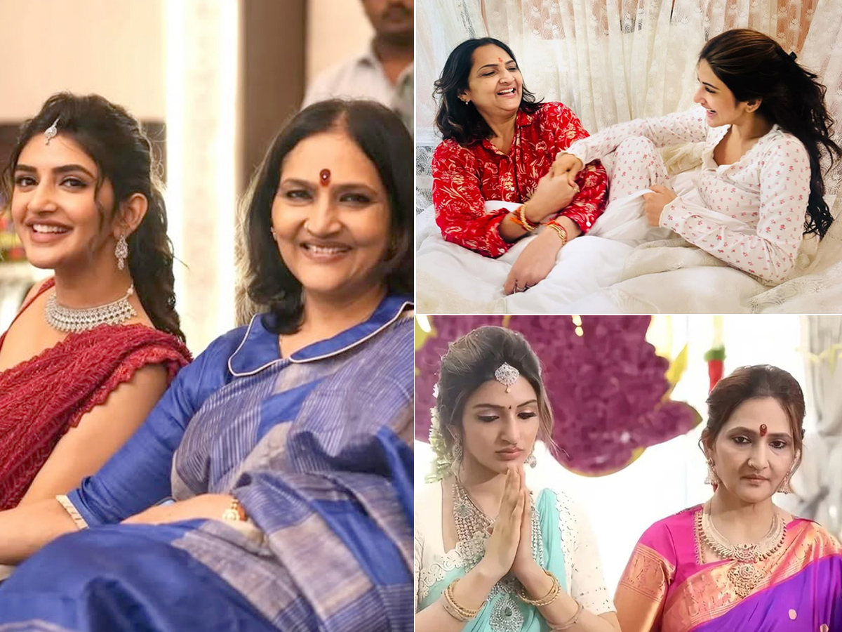 Actress Sreeleela wishing Her mother with cutest pics on Her Birthday PHotos1
