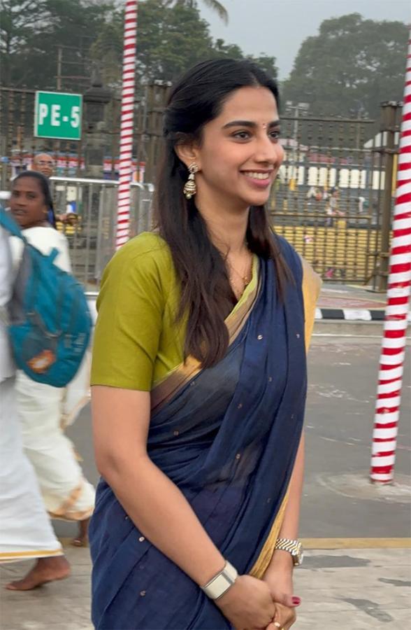 Actress Meenakshi Chaudhary Visited In Tirumala4