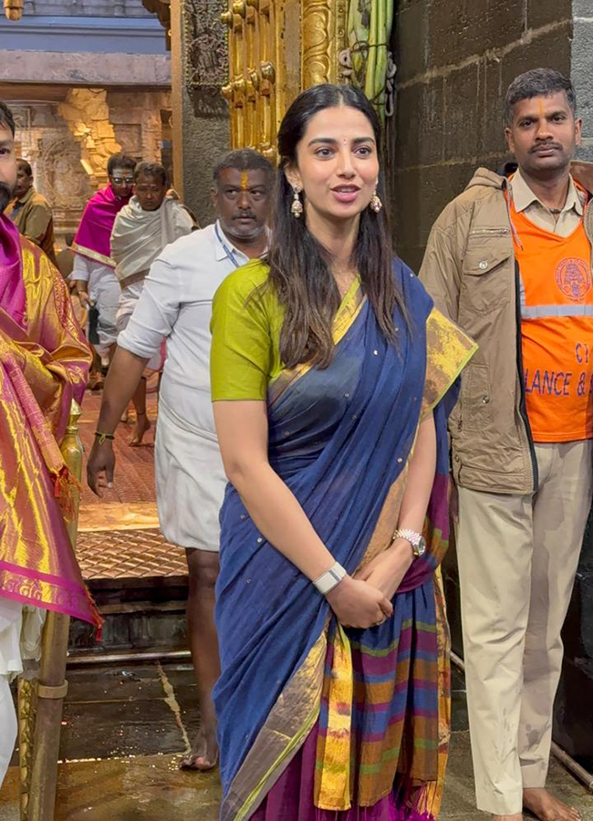 Actress Meenakshi Chaudhary Visited In Tirumala8