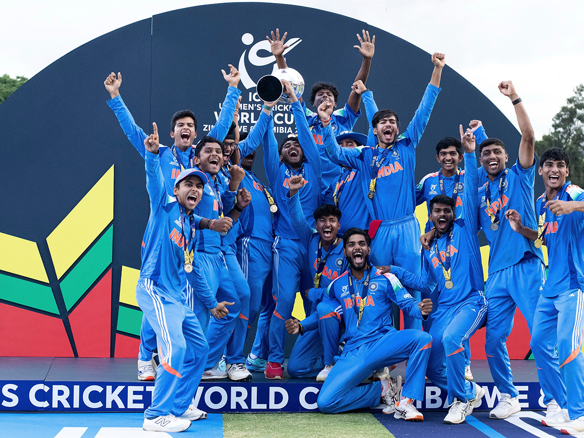 Under 19 World Cup cricket match between England and India18