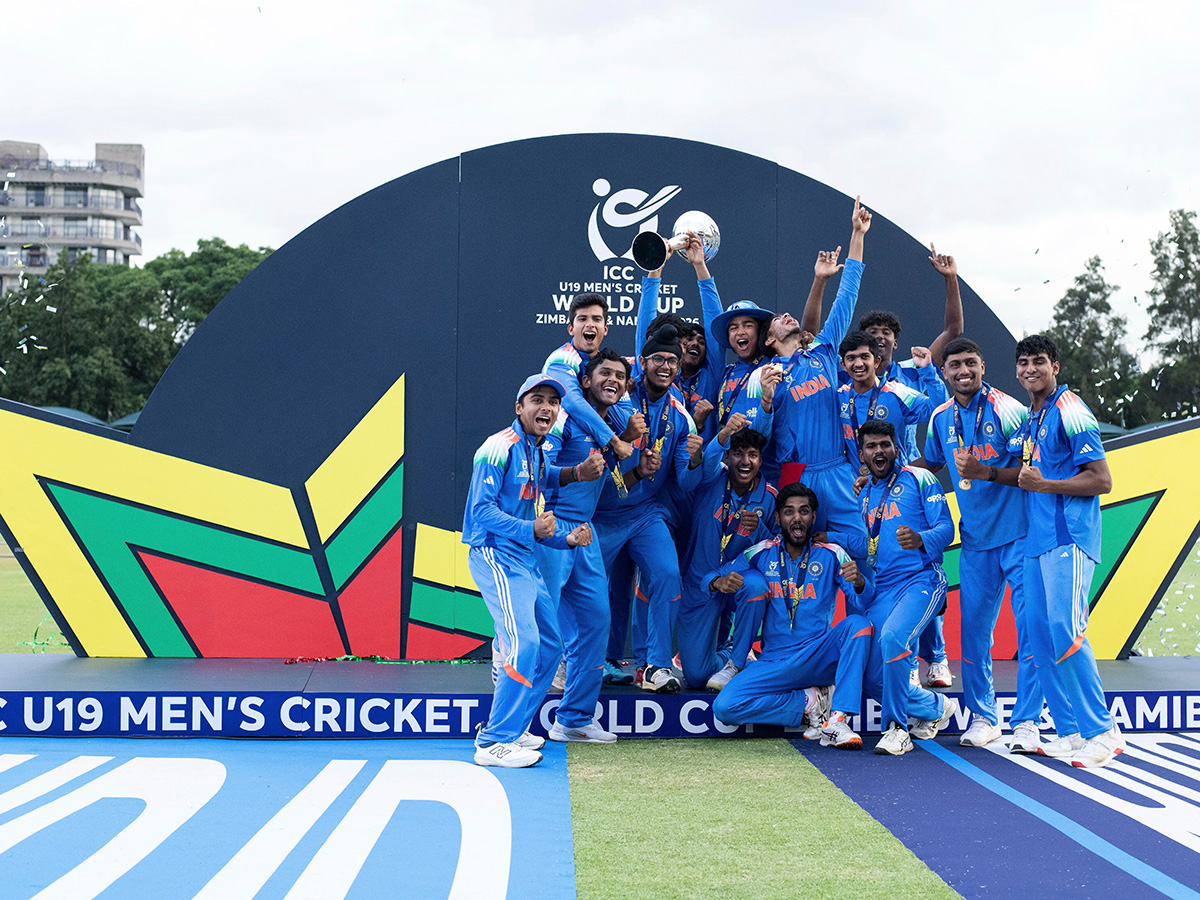 Under 19 World Cup cricket match between England and India2