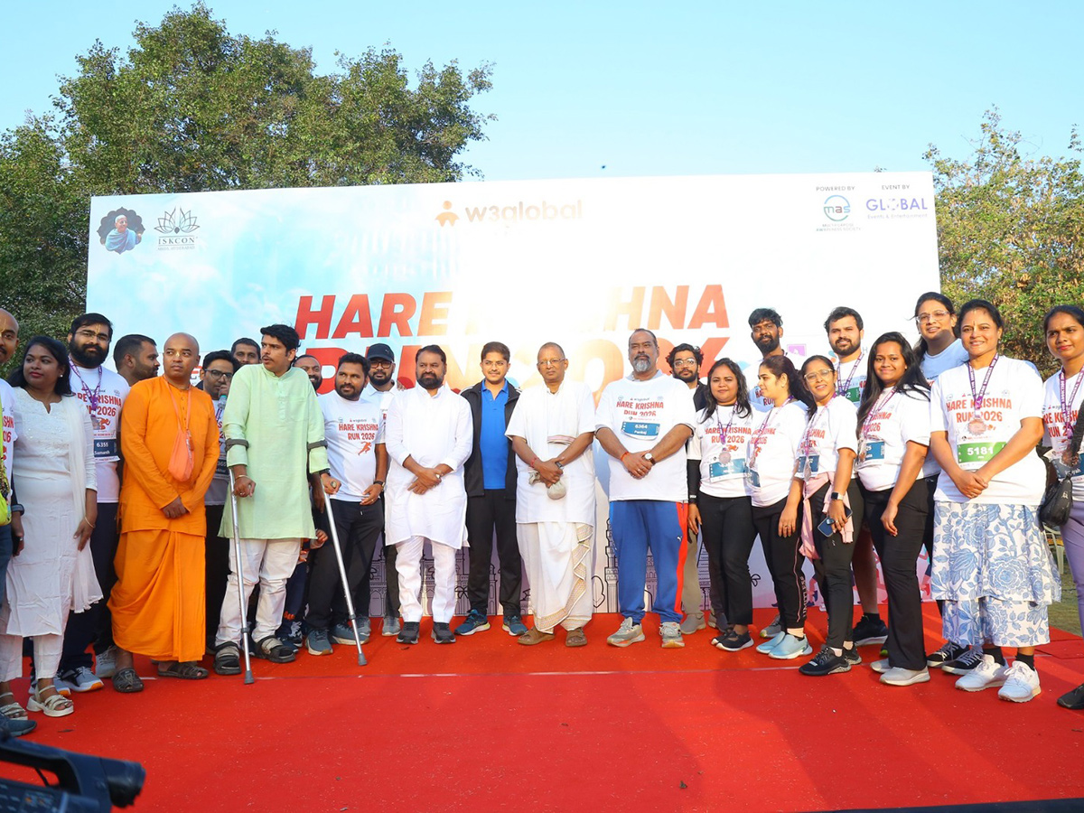 The exciting Hare Krishna Run 2026 At Hyderabad11
