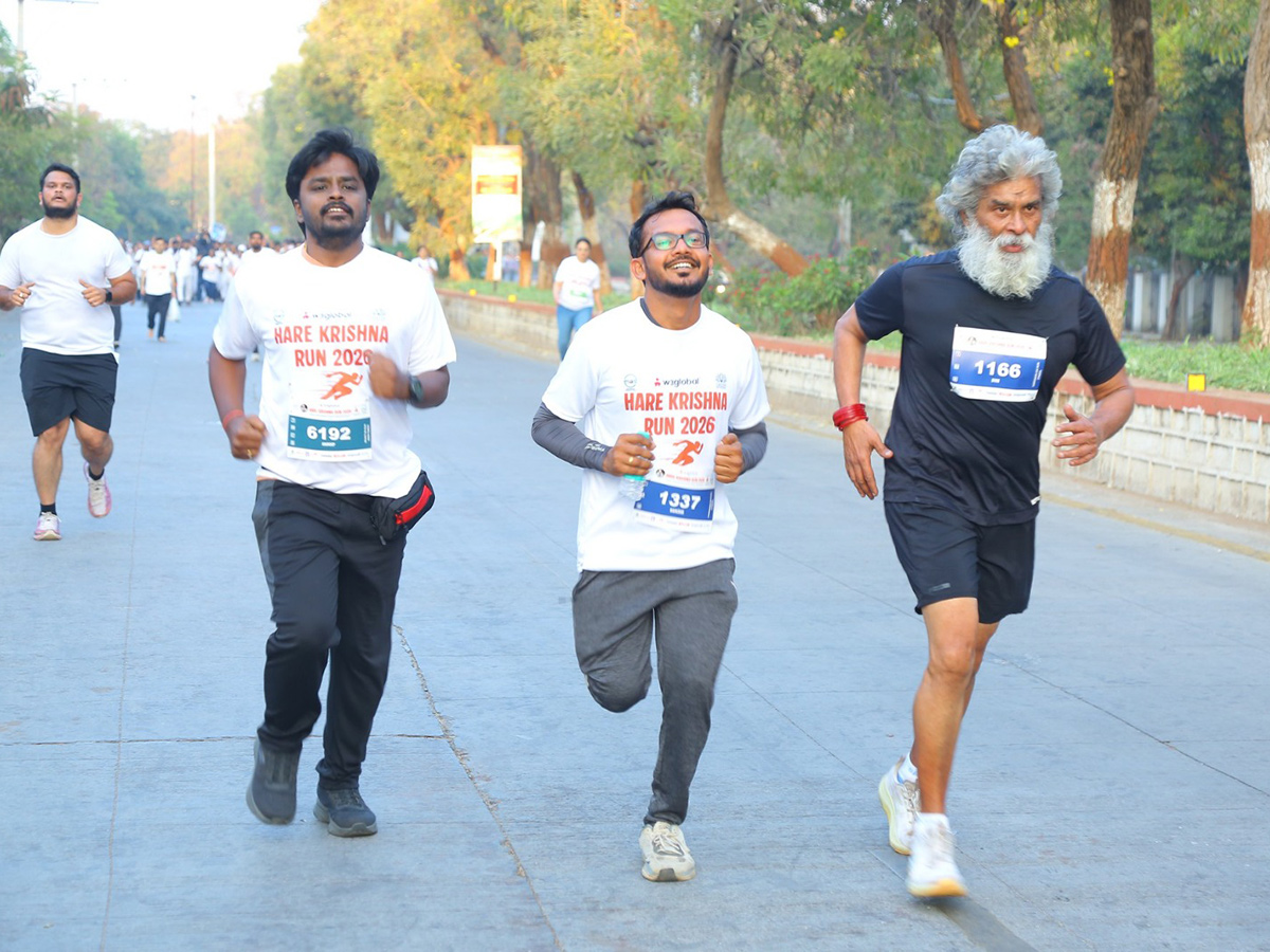 The exciting Hare Krishna Run 2026 At Hyderabad6