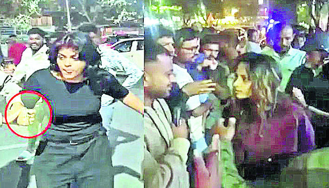 కారును ఢీకొని..  హెల్మెట్‌తో దాడి.. 1