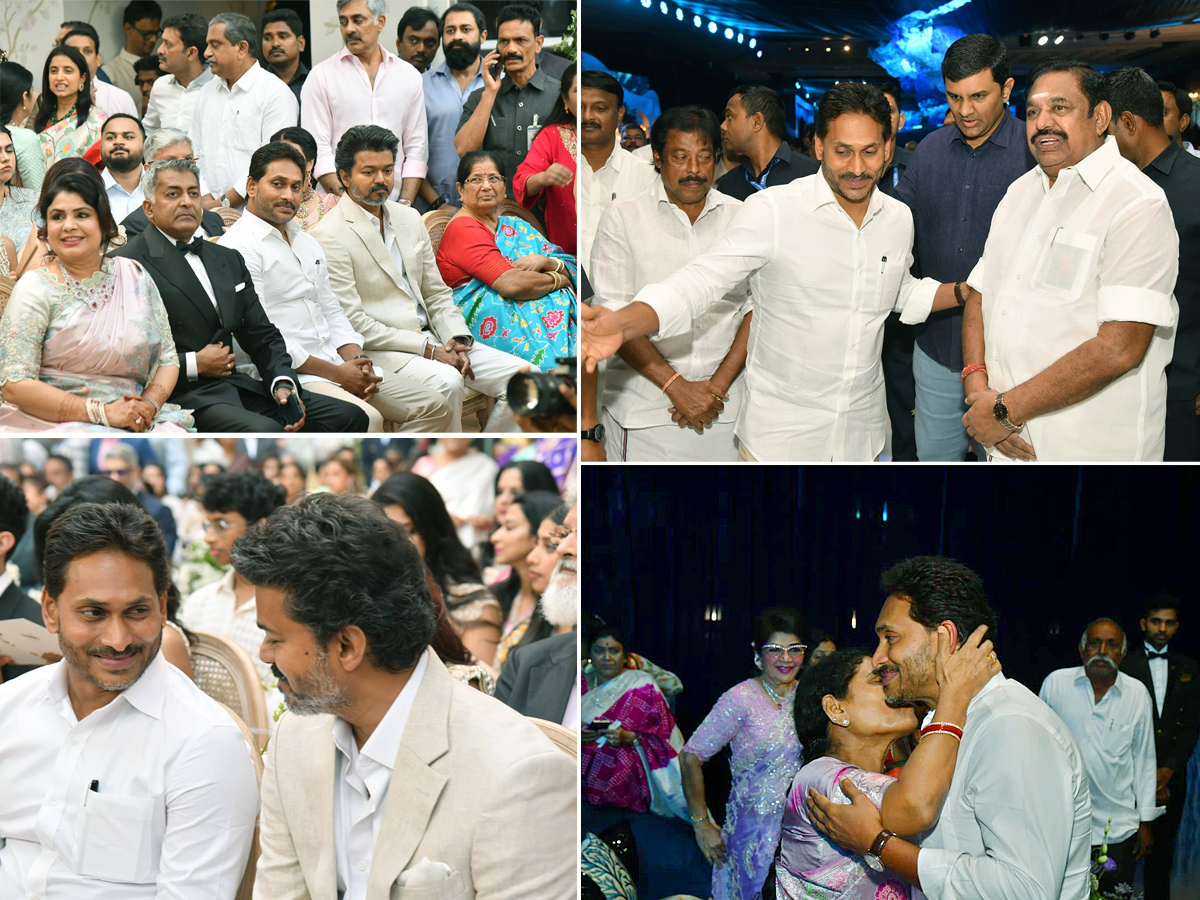 YS Jagan With Thalapathy Vijay Attends Marriage At Chennai1