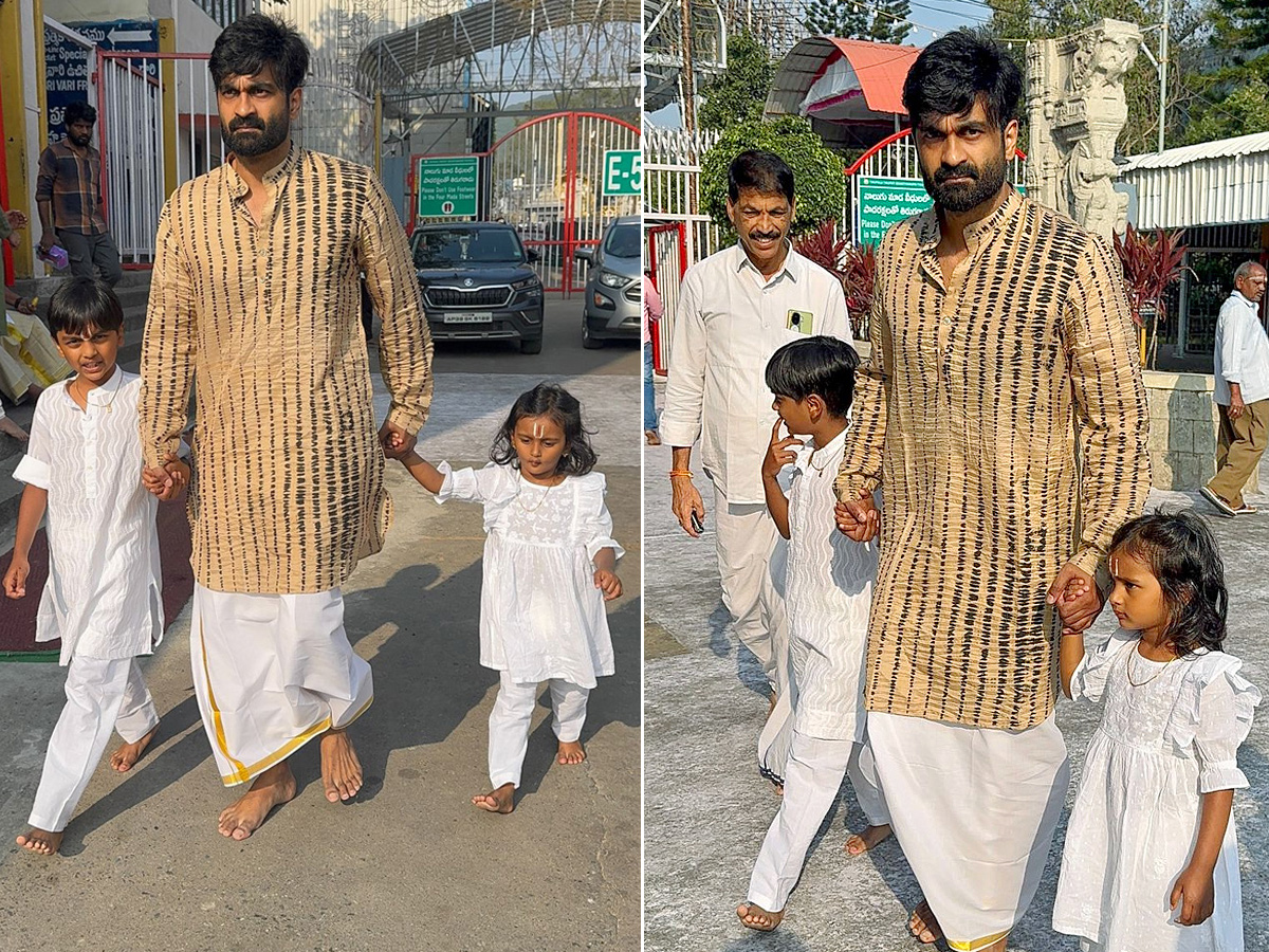 Actor Brahmanandam Son Actor Raja Goutham Visited Tirumala Temple1