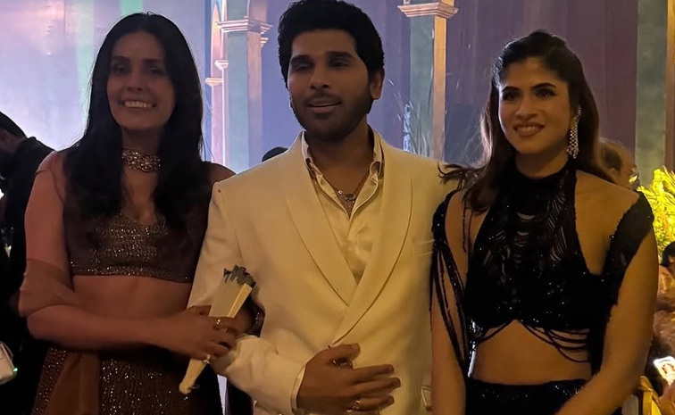 Allu Arjun-Sneha At Sirish pre-wedding party Photos4