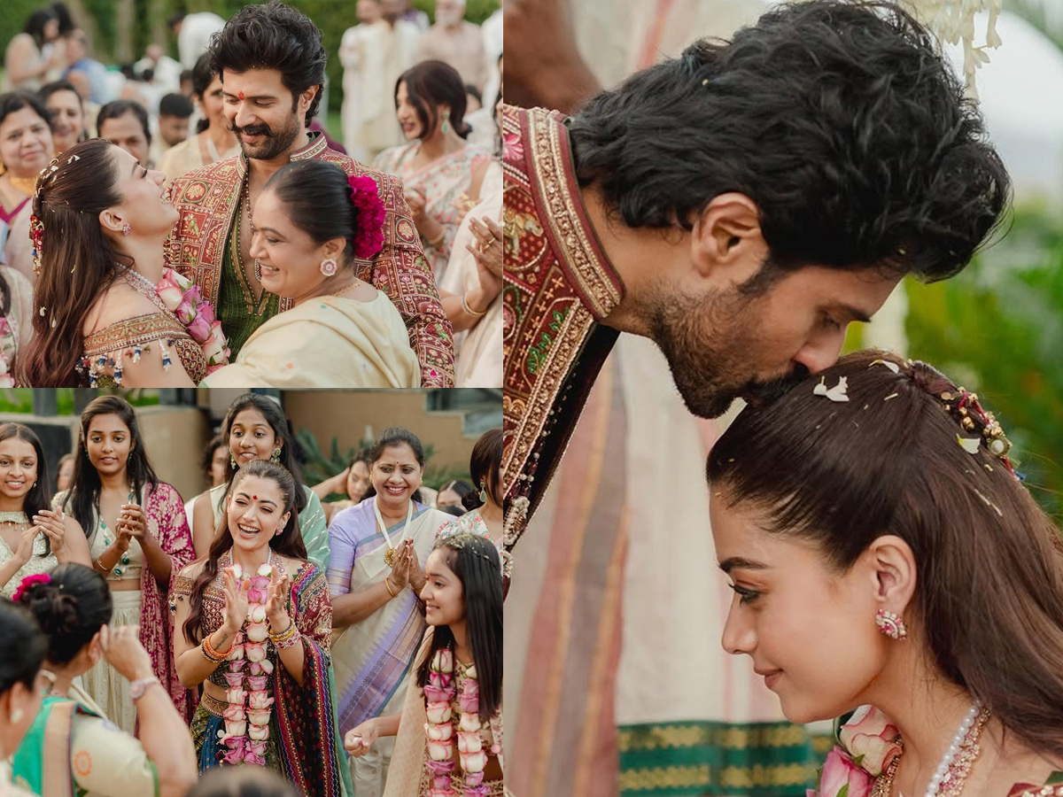 Vijay Devarakonda Rashmika Mandanna mehendi Celebration Photos1