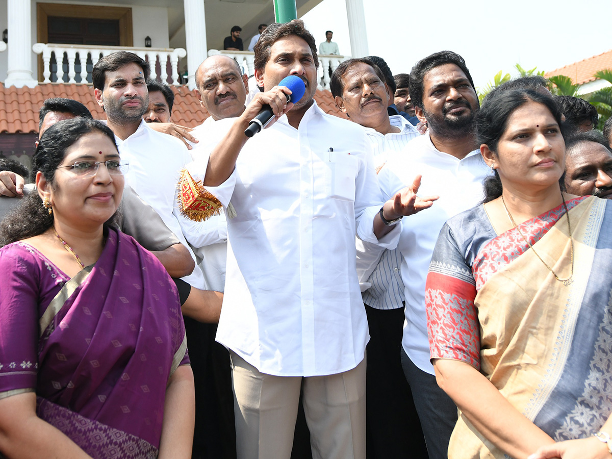 YSRCP Formation Day : YS Jagan Flag Hoisting at YSRCP Central Office 24
