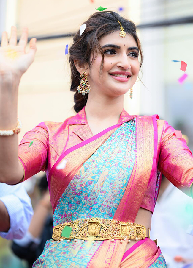 Actress Sreeleela At Khammam13