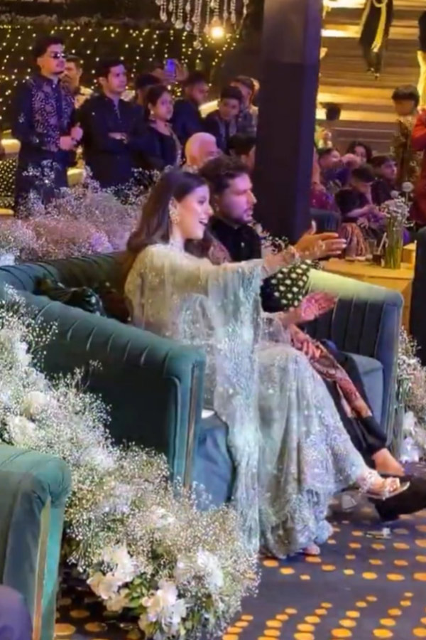 Kuldeep Yadav Dance With Wife Vanshika In Haldi Sangeet Ceremony Photos11