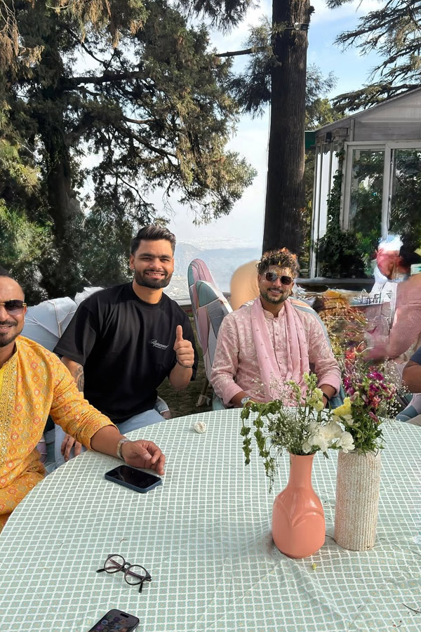 Kuldeep Yadav Dance With Wife Vanshika In Haldi Sangeet Ceremony Photos5