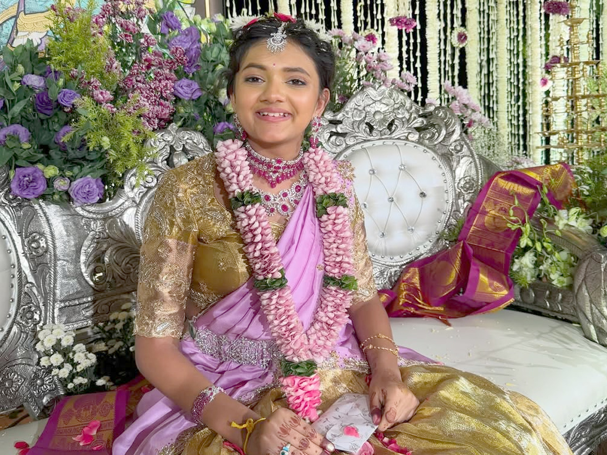 Lakshmi Manchu daughter Vidya Nirvana Half Saree function Photos3