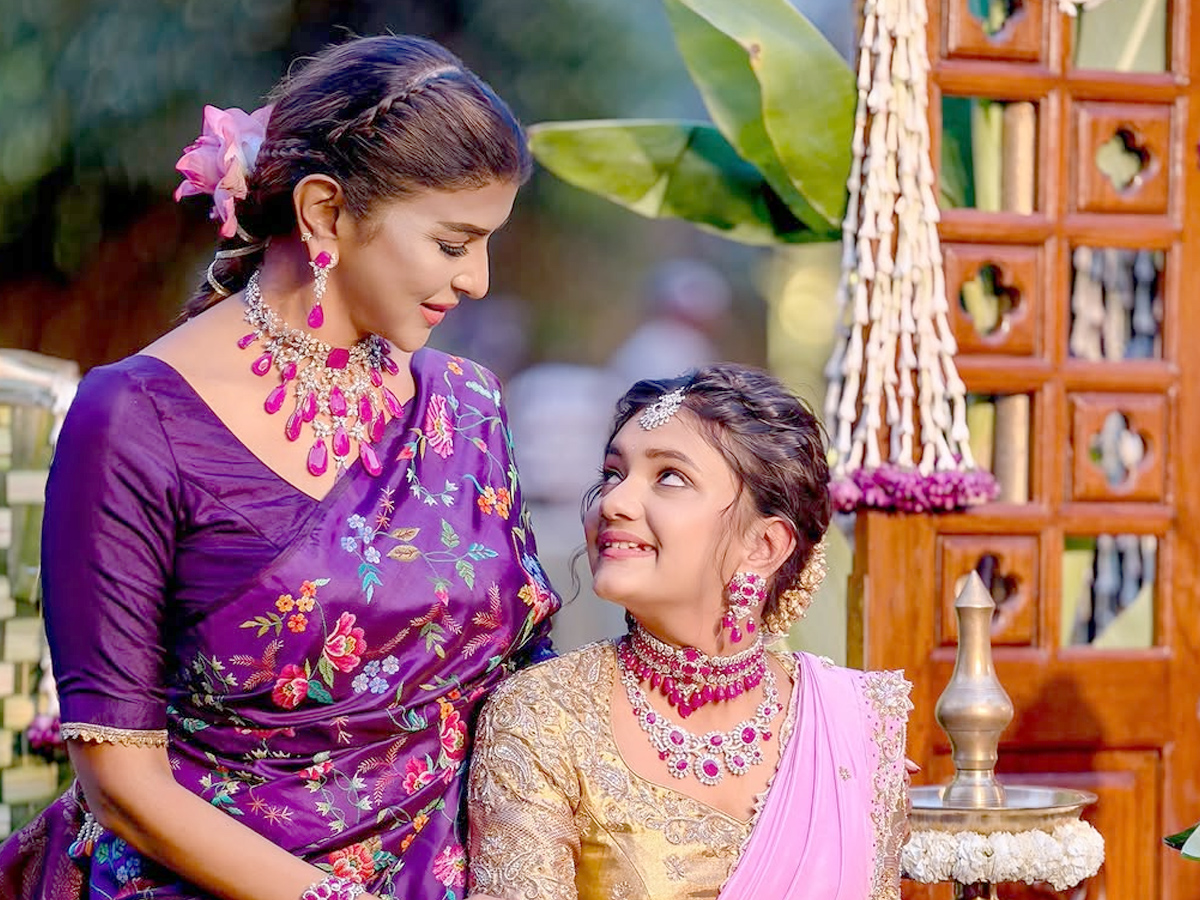 Lakshmi Manchu daughter Vidya Nirvana Half Saree function Photos6