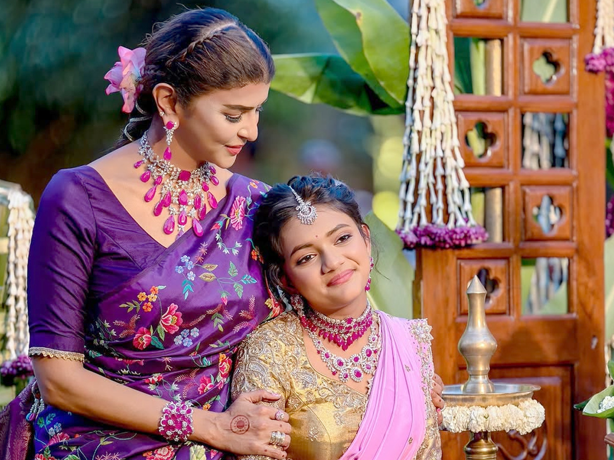 Lakshmi Manchu daughter Vidya Nirvana Half Saree function Photos7