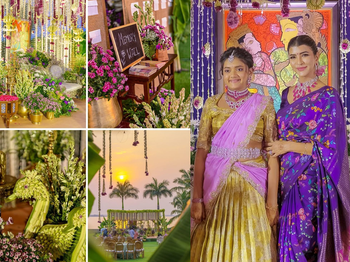 Lakshmi Manchu daughter Vidya Nirvana Half Saree function Photos10