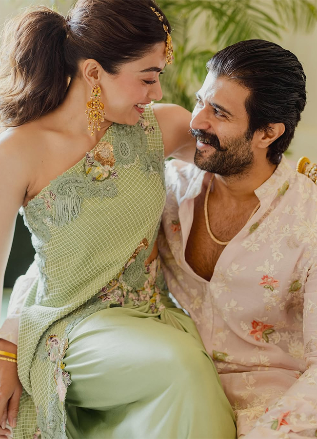 Virosh Haldi Pics : Rashmika and Vijay Deverakonda Share Pictures from the Haldi Ceremony HD Photos12