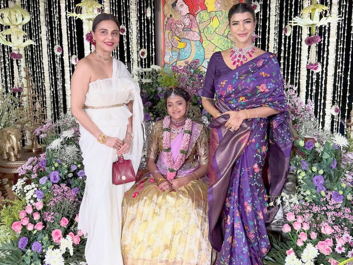 Lakshmi Manchu daughter Vidya Nirvana Half Saree function Photos4