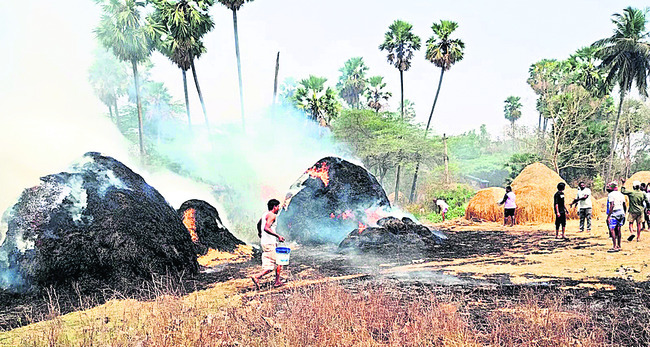 ఎల్‌.కోటలో అగ్ని ప్రమాదం1