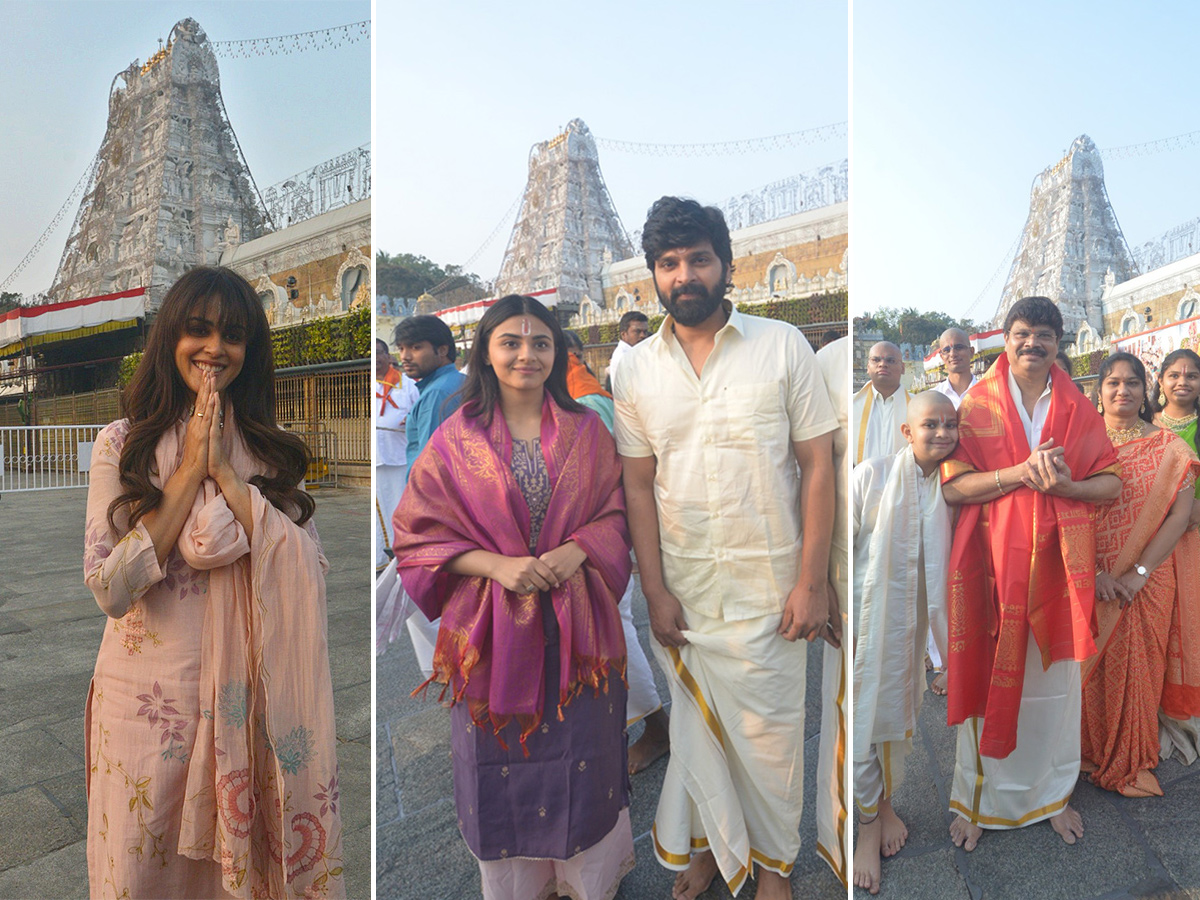 Actor Sree Vishnu, Actress Nayansarika At Tirumala1
