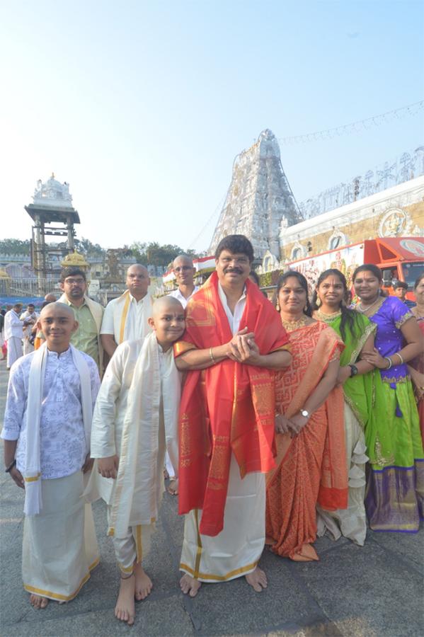 Actor Sree Vishnu, Actress Nayansarika At Tirumala11