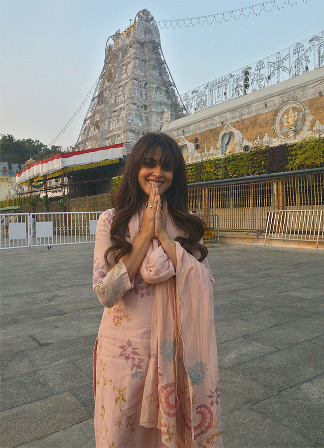 Actor Sree Vishnu, Actress Nayansarika At Tirumala2