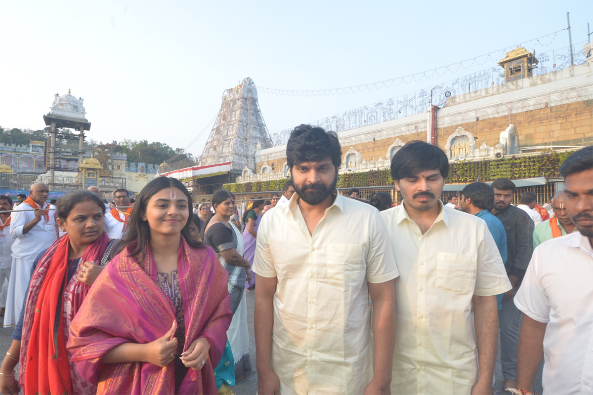 Actor Sree Vishnu, Actress Nayansarika At Tirumala3