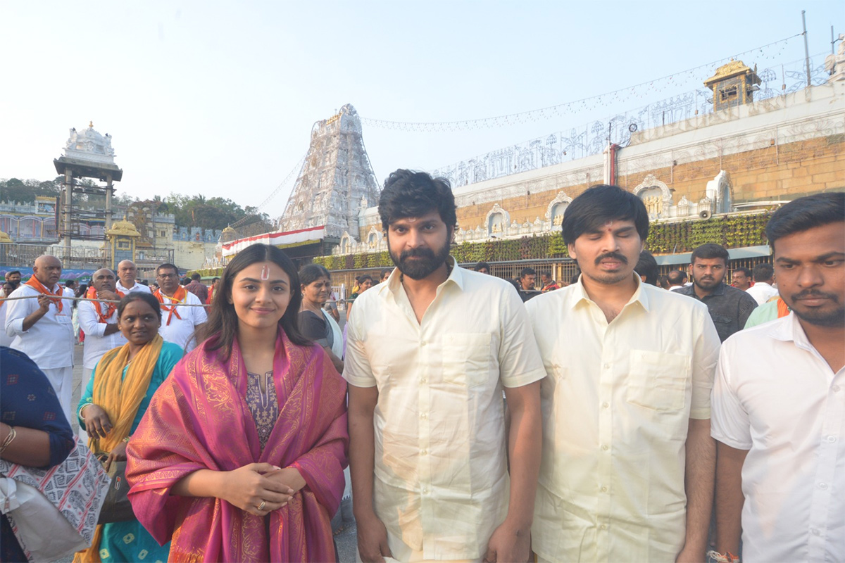 Actor Sree Vishnu, Actress Nayansarika At Tirumala6