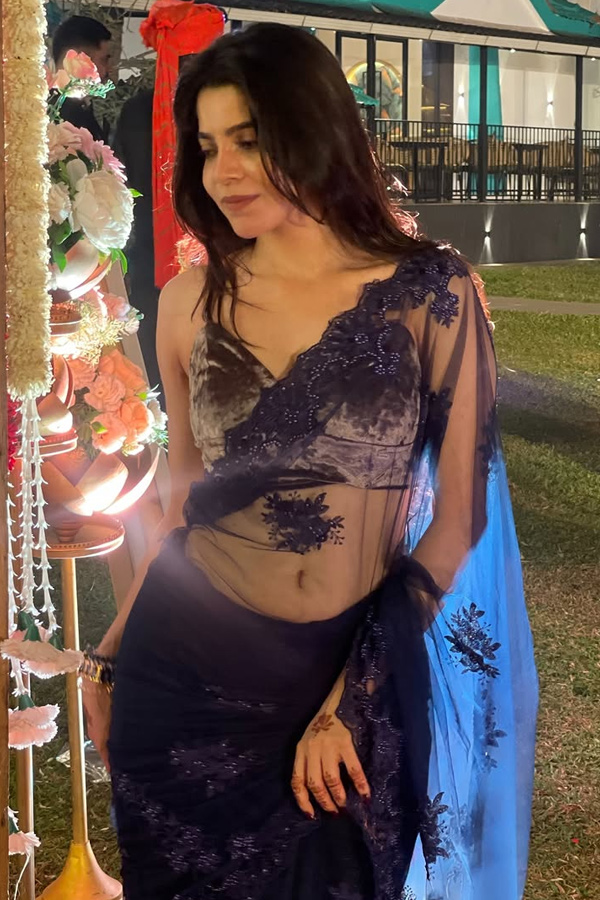 Actress Divyabharathi Attended Best Friend Wedding Photos11