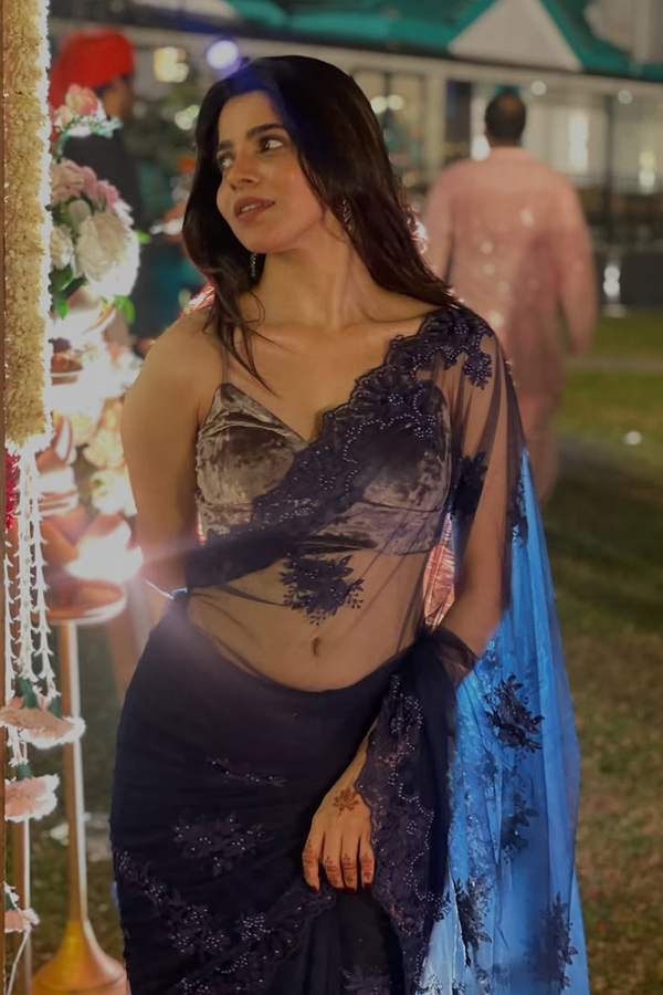 Actress Divyabharathi Attended Best Friend Wedding Photos14